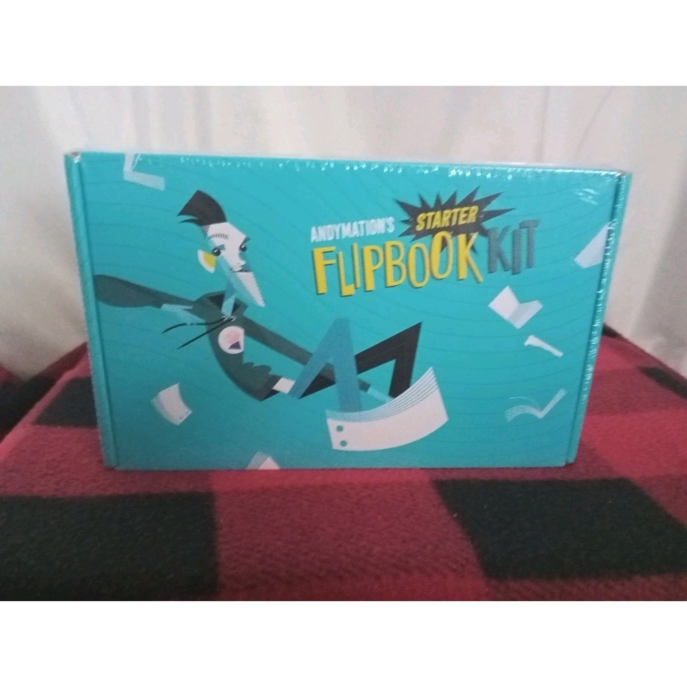 Official Andymation's Flipbook Starter Kit for Kids & Adults with LED Light New